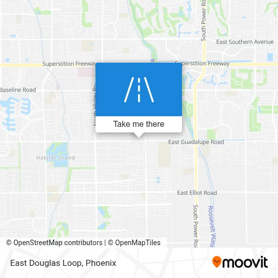 East Douglas Loop map