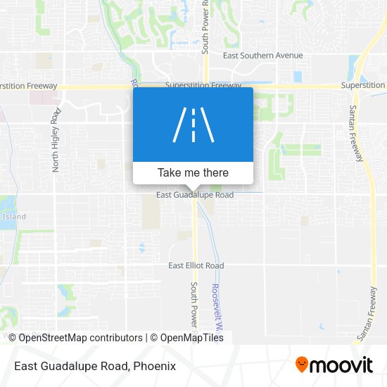 East Guadalupe Road map