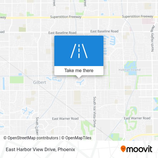 East Harbor View Drive map