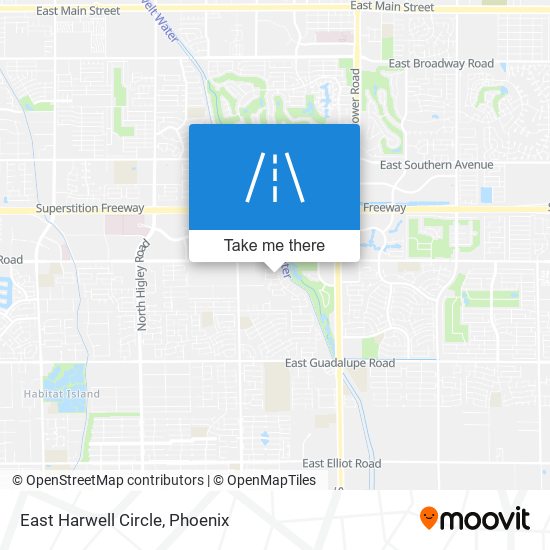 East Harwell Circle map