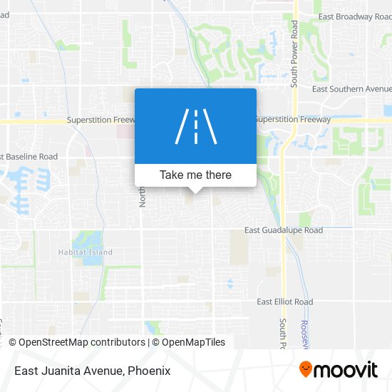 East Juanita Avenue map