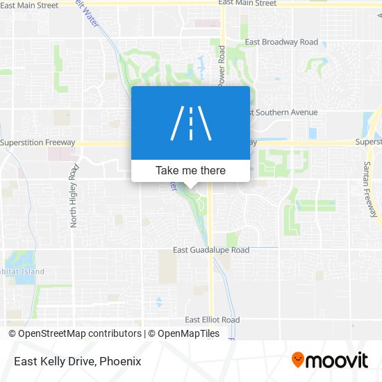 East Kelly Drive map
