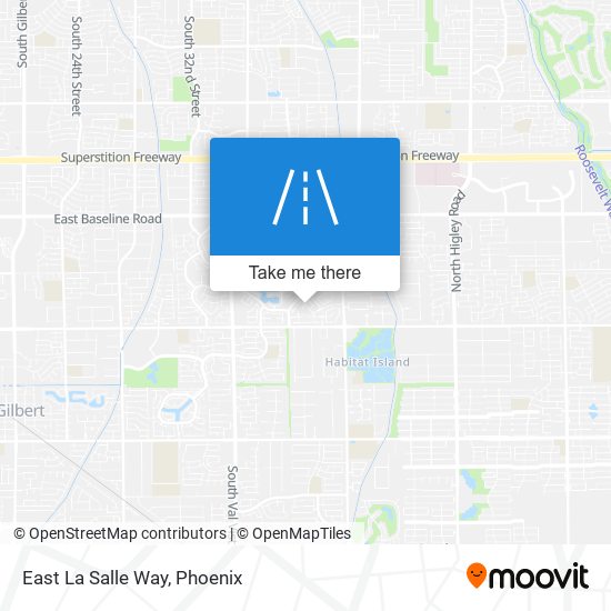 East La Salle Way map