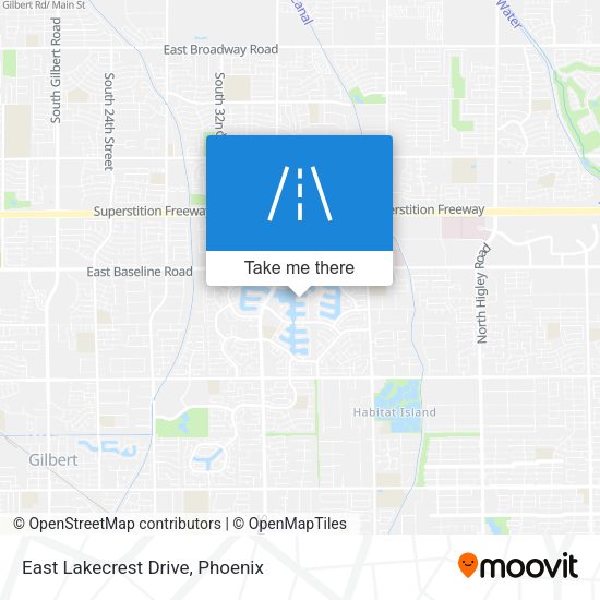 East Lakecrest Drive map