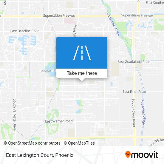 Mapa de East Lexington Court