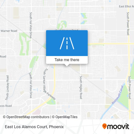 East Los Alamos Court map