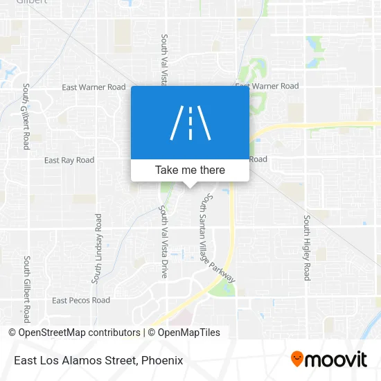 East Los Alamos Street map