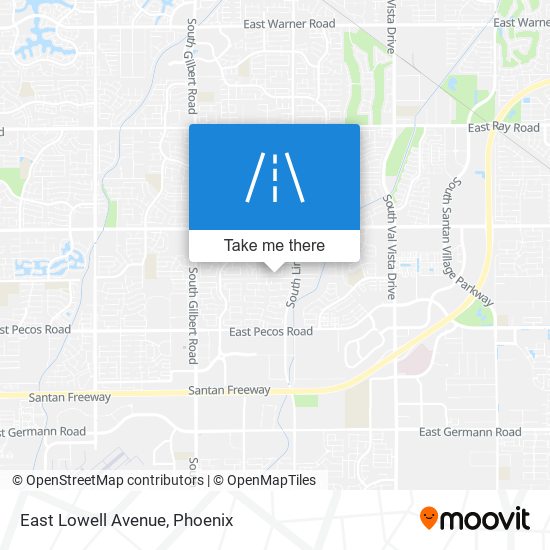 East Lowell Avenue map