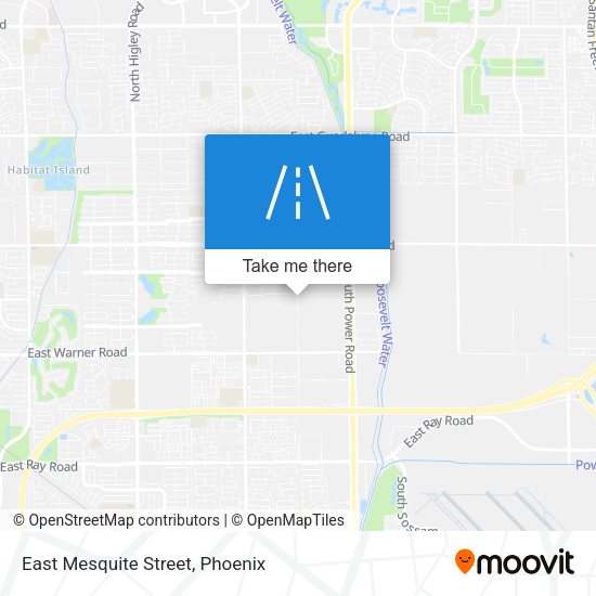 East Mesquite Street map