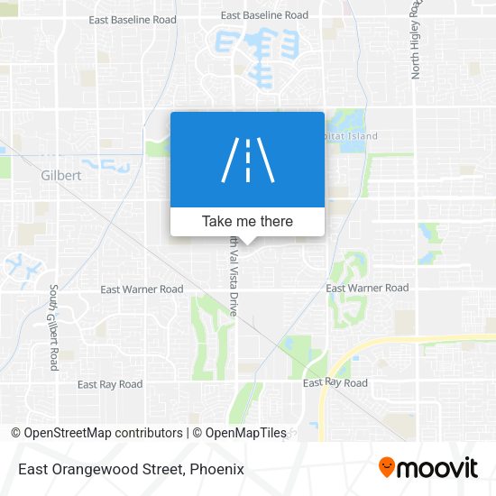 Mapa de East Orangewood Street