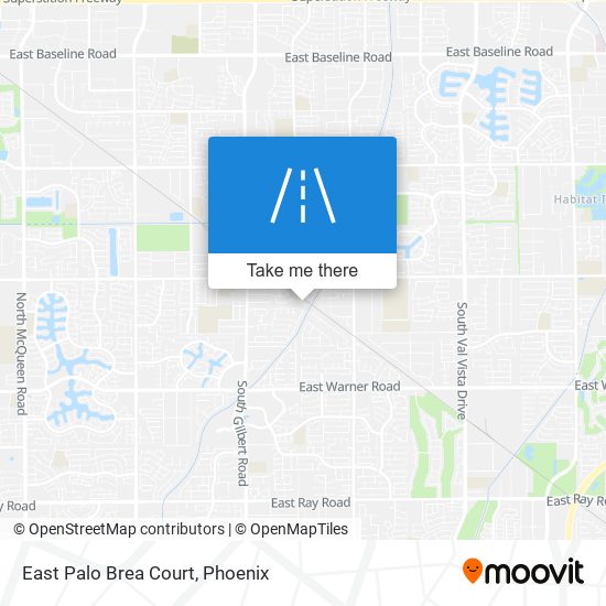 East Palo Brea Court map