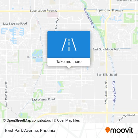 Mapa de East Park Avenue