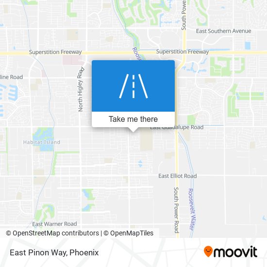 East Pinon Way map