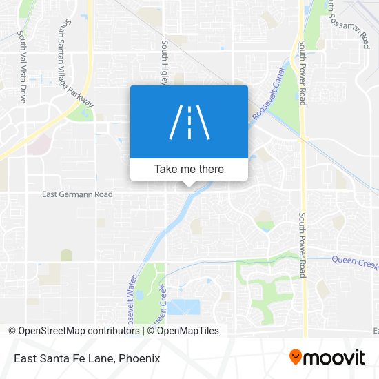 Mapa de East Santa Fe Lane