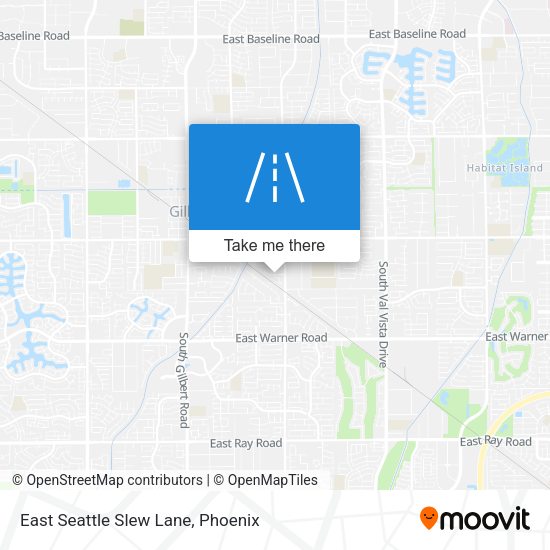 East Seattle Slew Lane map
