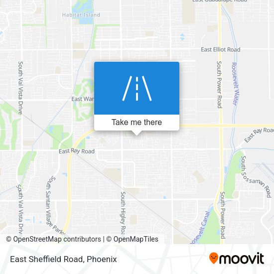 Mapa de East Sheffield Road