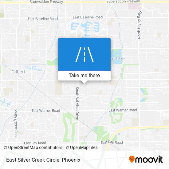 East Silver Creek Circle map