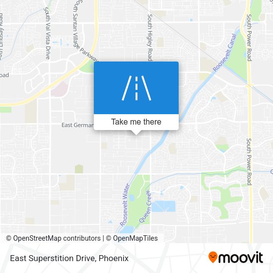 East Superstition Drive map