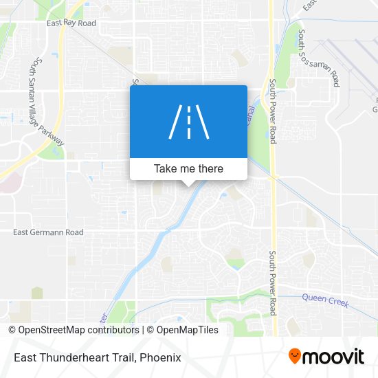 East Thunderheart Trail map