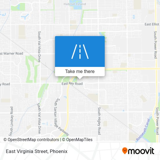 East Virginia Street map