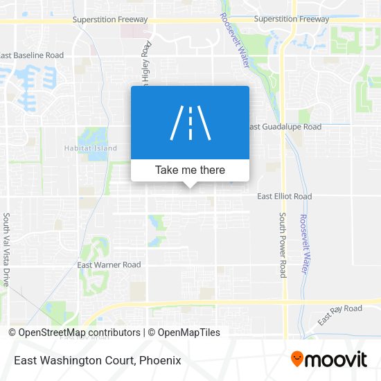 Mapa de East Washington Court