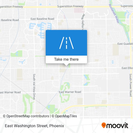 East Washington Street map