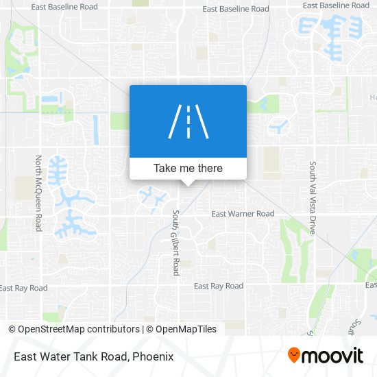 East Water Tank Road map