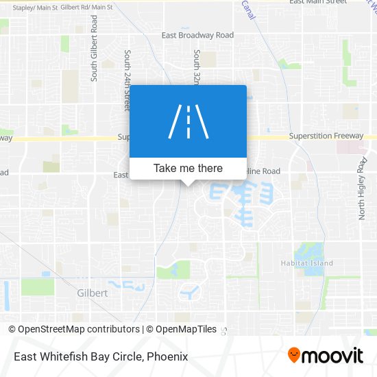 East Whitefish Bay Circle map