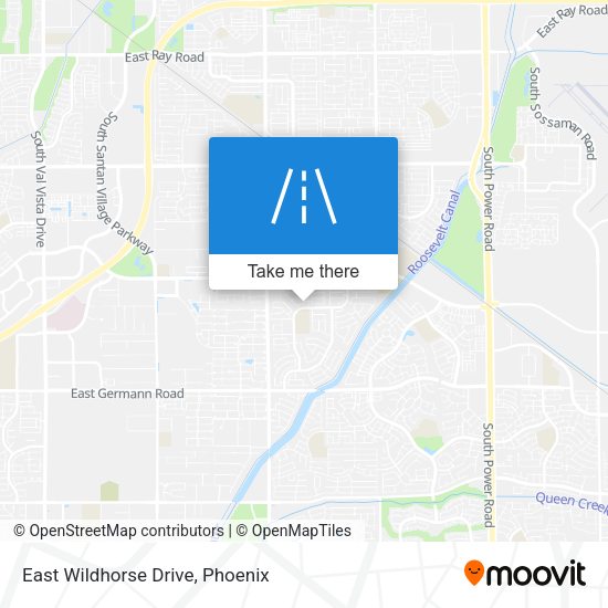 East Wildhorse Drive map