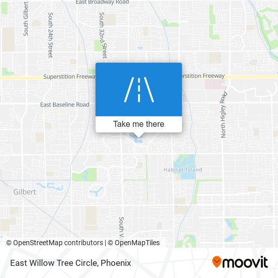 Mapa de East Willow Tree Circle