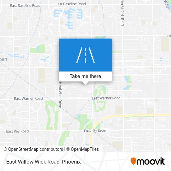 Mapa de East Willow Wick Road
