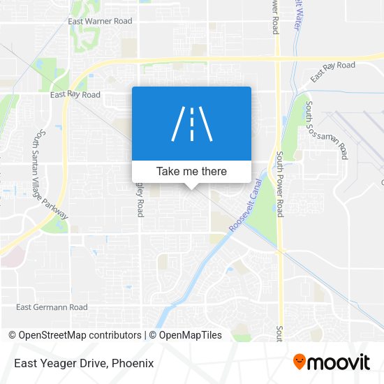 Mapa de East Yeager Drive