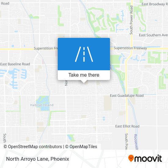 Mapa de North Arroyo Lane