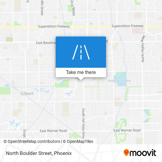 North Boulder Street map