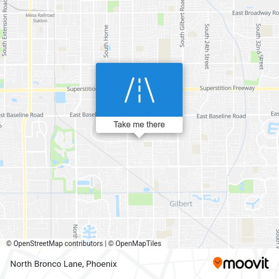 Mapa de North Bronco Lane