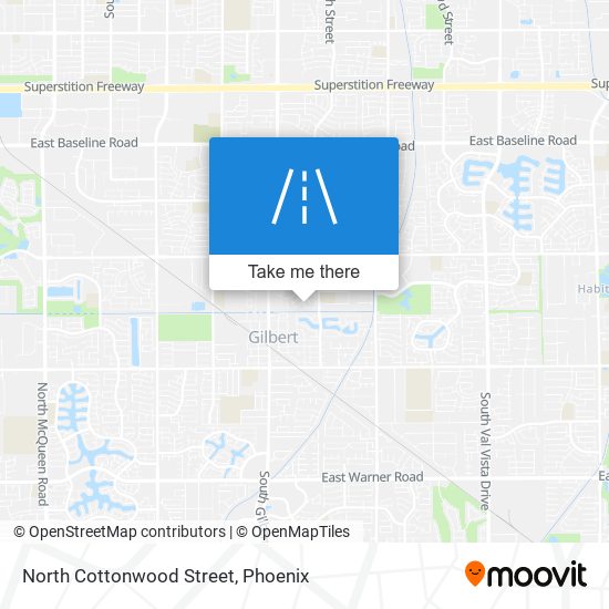 Mapa de North Cottonwood Street