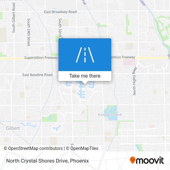 Mapa de North Crystal Shores Drive