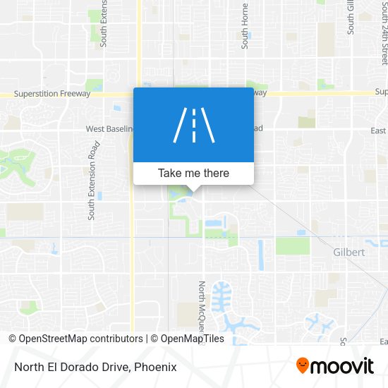 North El Dorado Drive map