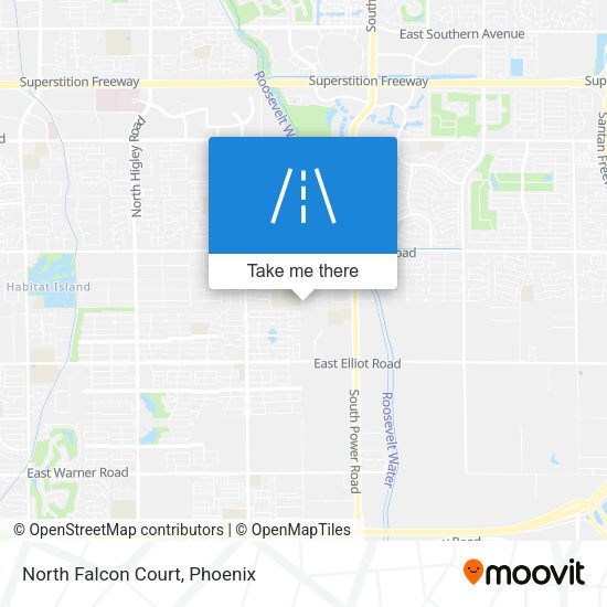 Mapa de North Falcon Court