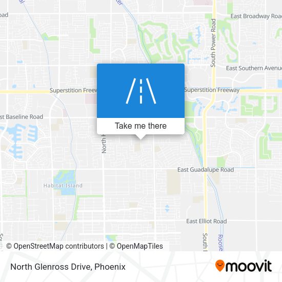 North Glenross Drive map