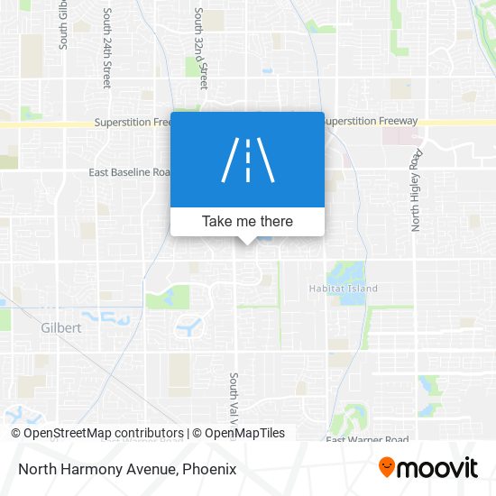 North Harmony Avenue map