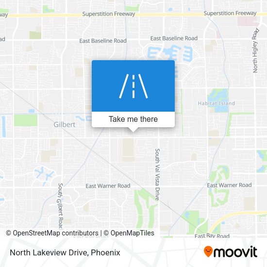 North Lakeview Drive map