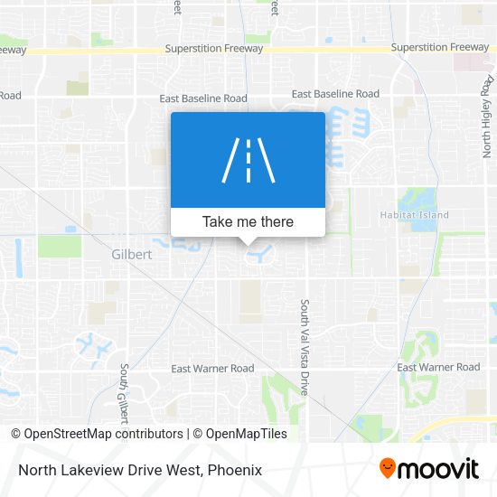 Mapa de North Lakeview Drive West