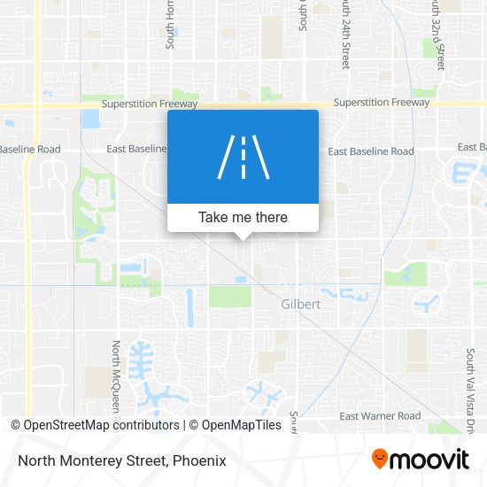 North Monterey Street map