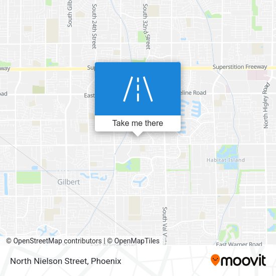 North Nielson Street map