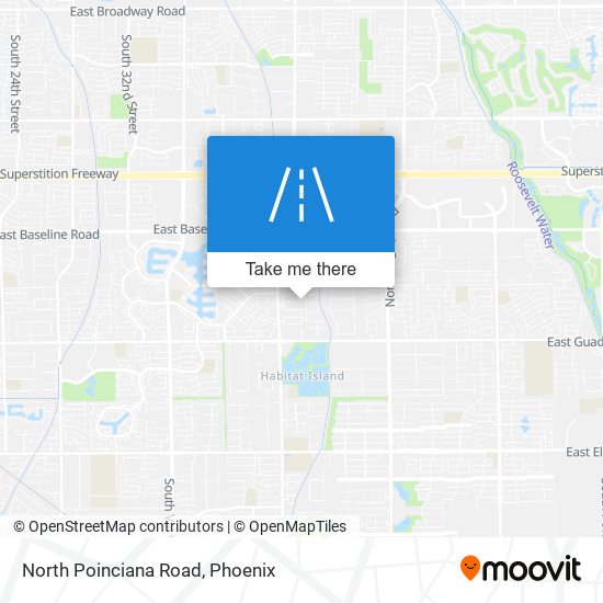 North Poinciana Road map