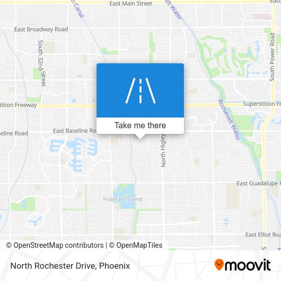 North Rochester Drive map