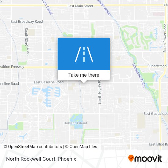 North Rockwell Court map