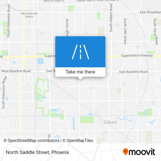 Mapa de North Saddle Street
