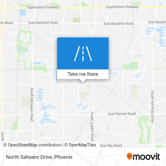 North Sahuaro Drive map